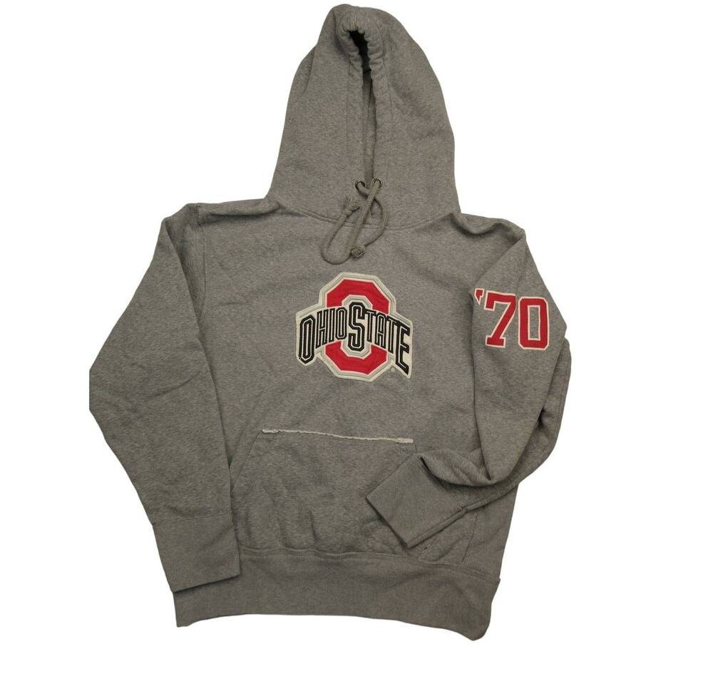 men's Ohio State University soft hoodie, size: large, Campus Heritage